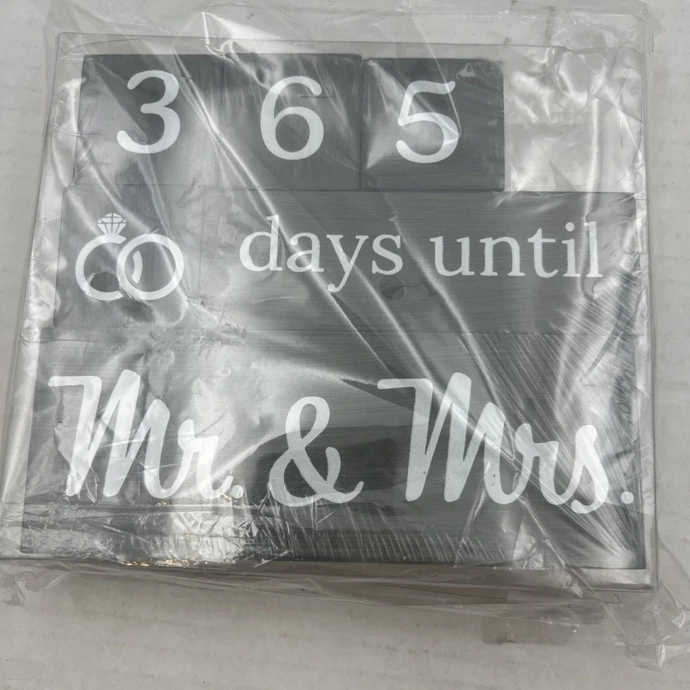 365 Countdown Blocks Wedding Day‎ & Anniversary Countdown Calendar NEW
